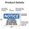 Signmission No Diving No Jumping No Running On Pool Deck, 24 in W x Rectangle, Plastic OS-2PACK-NS-P-1824-L-14482 - alternate 8